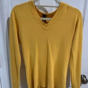 Marigold color vneck sweater